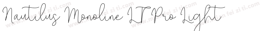Nautilus Monoline LT Pro Light字体转换